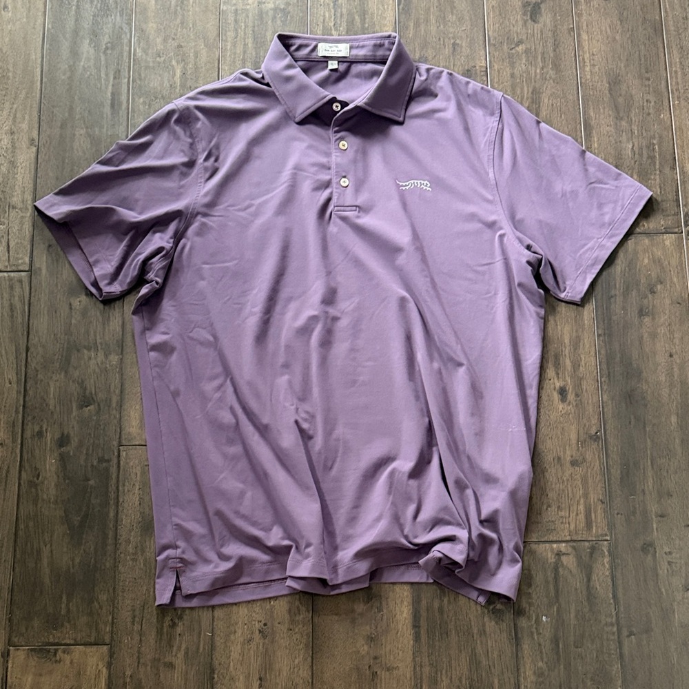 Sun Day Red Polo Men’s L Purple Performance Stretch